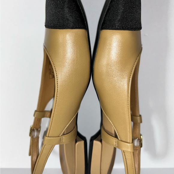 Vionic Petaluma Slingback Tan Black 51901 Women’s Flats Size 7 - Picture 3 of 7